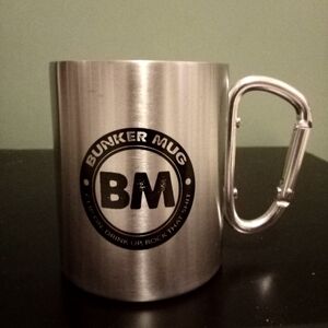 Brand New Clubtac Bunker Mug Silver Metal Clip On Mug